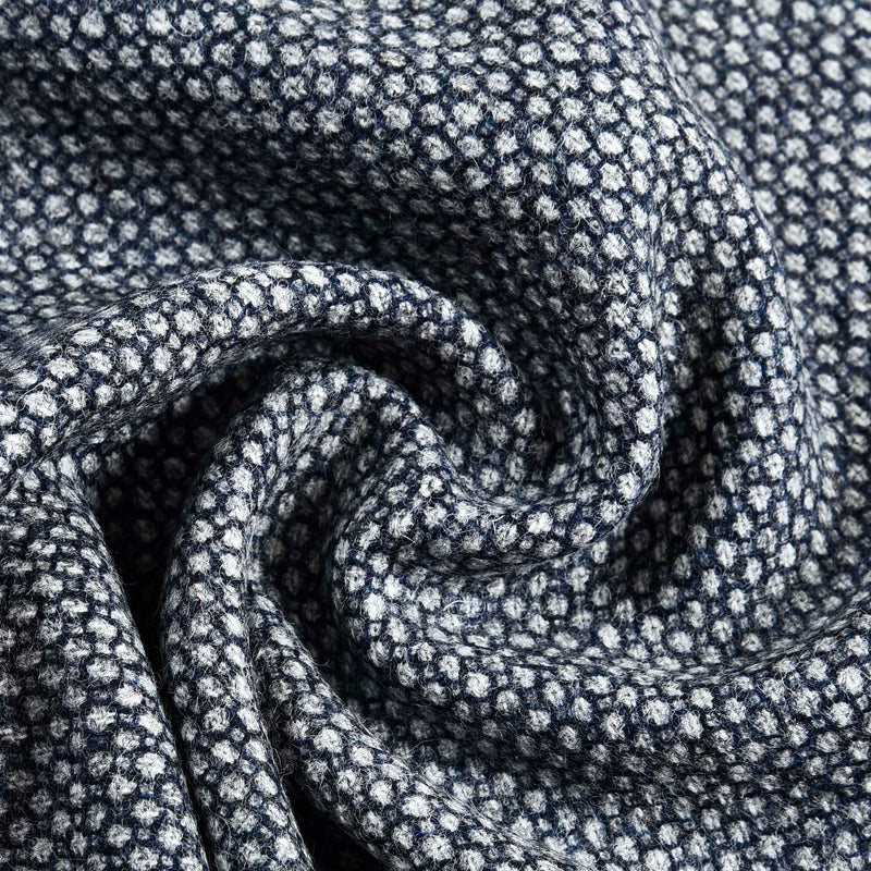 Dugdale Tweed-Doppelreiher-Jacke in Hellgrau und Blau