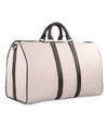 Reisetasche aus Segeltuch mit Brogue-Lederbesatz