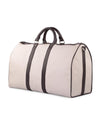 Reisetasche aus Segeltuch mit Brogue-Lederbesatz