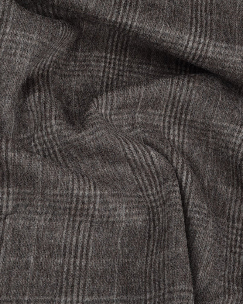 Loro Piana: Brown Glen Checks Cashmere