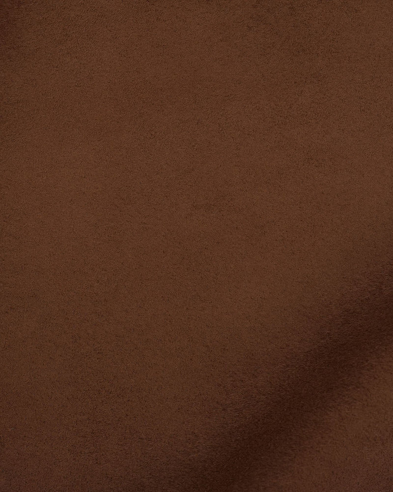 blouson aviateur en cuir suédé beige