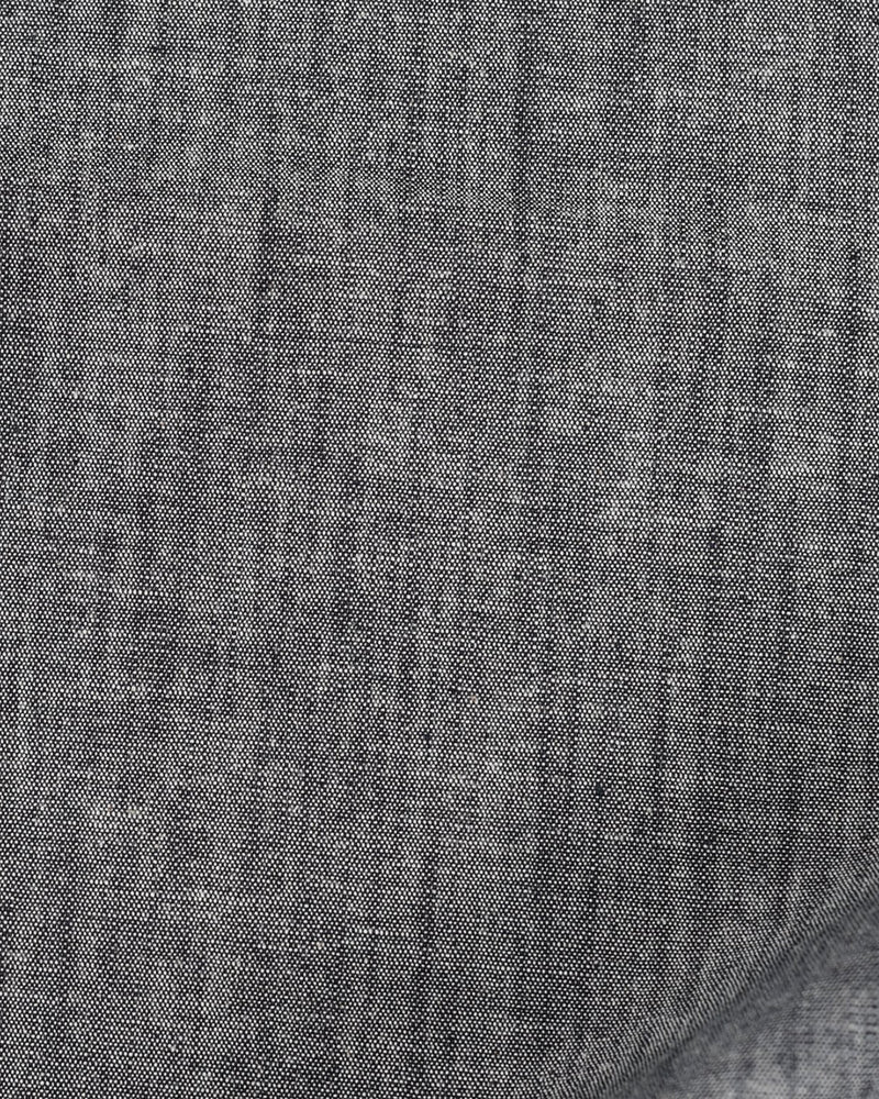 Chambrey aus dehnbarem Denim in Indigoblau