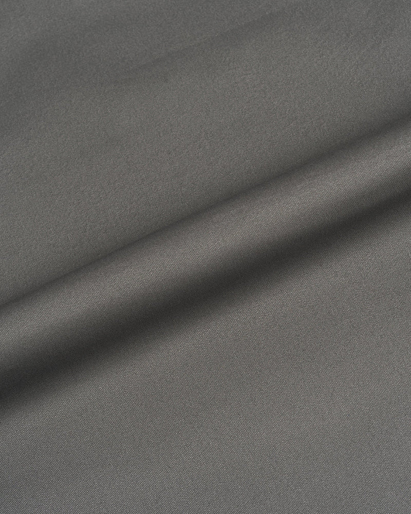 Pantalon à cordon en sergé gris cendré