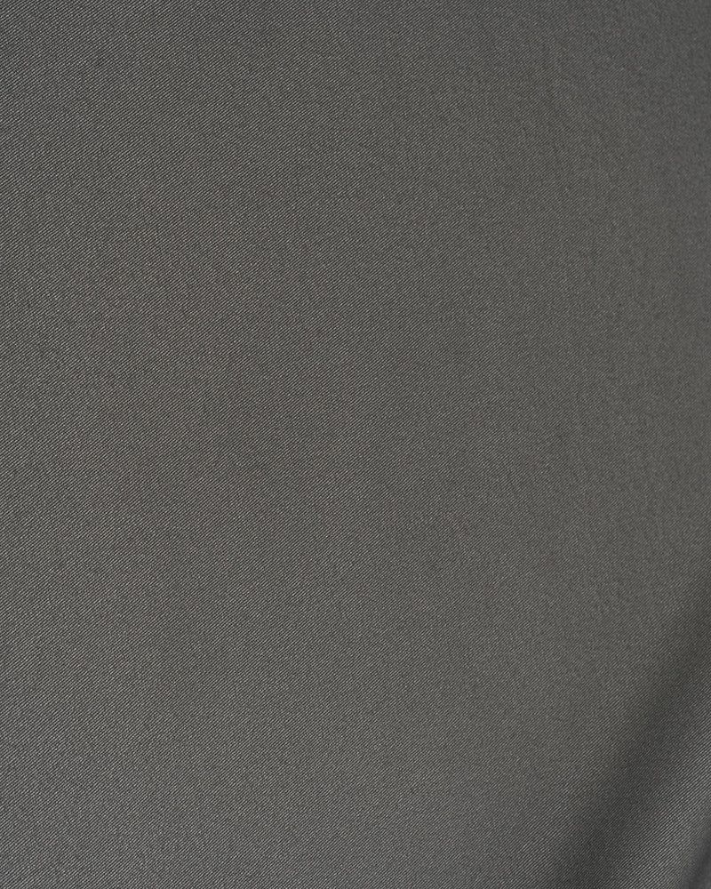 Pantalon à cordon en sergé gris cendré