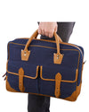 Luxire Portfolio Office Bag in Leather & Sashiko
