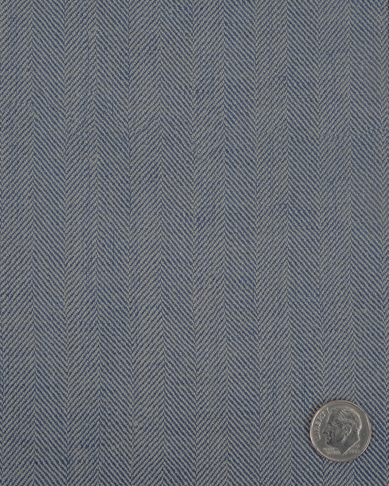 Dugdale Silver & Blue Herringbone