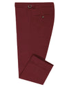 Dugdale Feine Kammgarnhose - Burgund