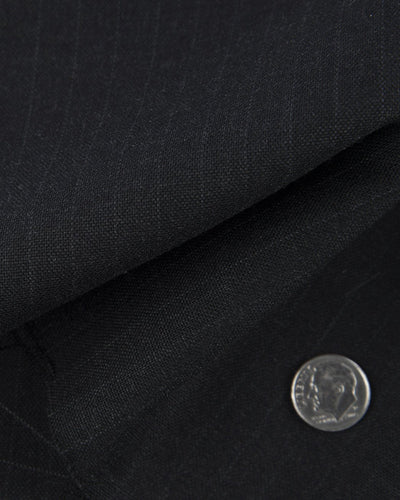 Dugdale Grey Pinstripes on Midnight Grey