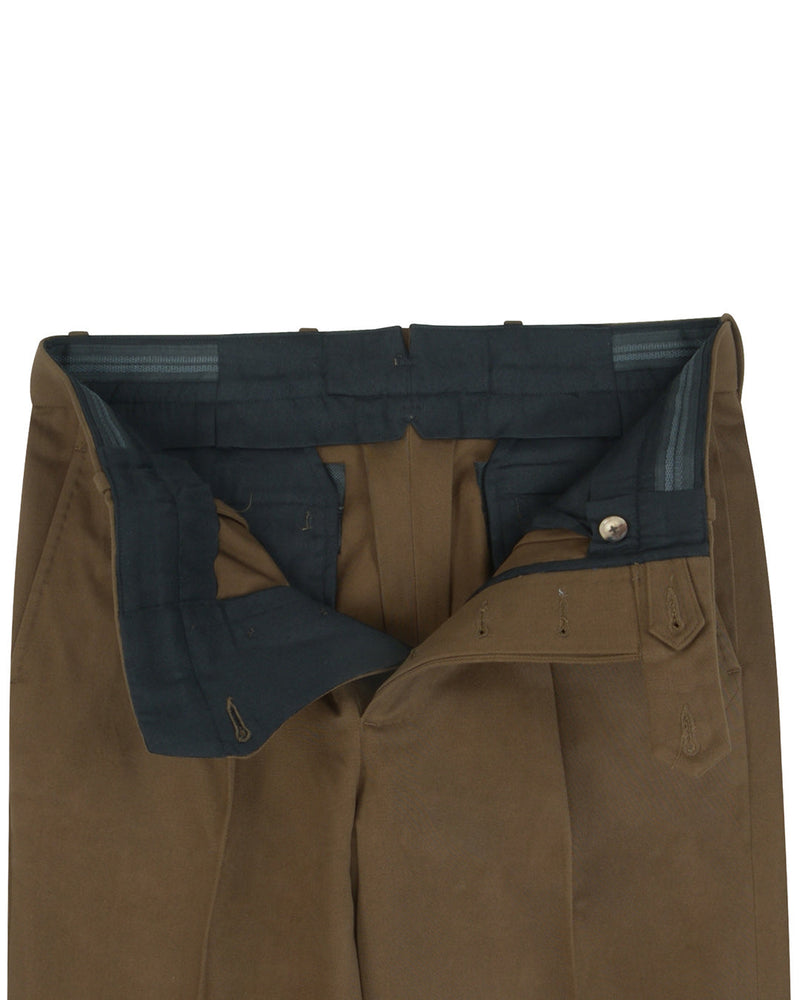 Dacota Soft dunkelbraune Stretch-Twill-Hose
