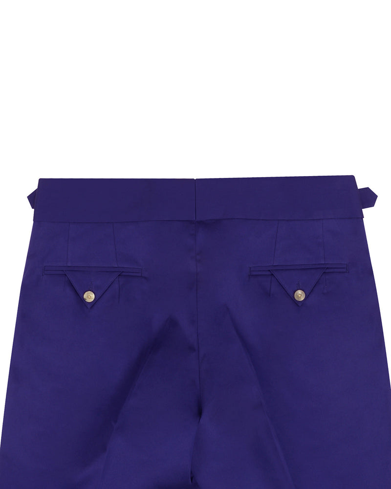 Dunkelkönigsblaue Satin-Baumwolle