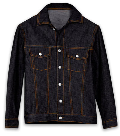 veste en jean noire