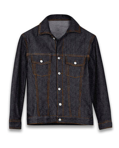 Veste en jean bleu signature Luxire