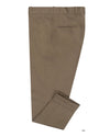 Dunkelbraune Twill-Chino