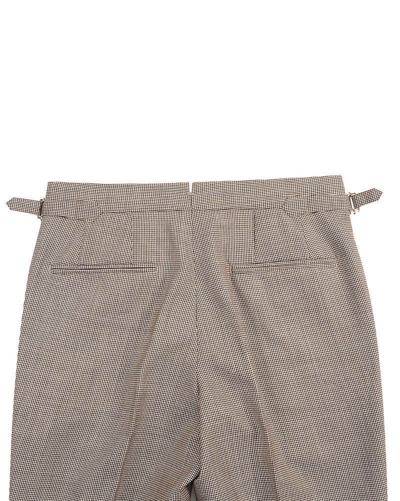 Dugdale Fine Worsted - Brown Houndstooth