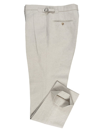 Toile de lin et coton : marron jute