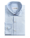 Brembana 2-lagiges Giza-Hemd aus hellblauem Twill