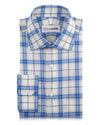Checks: Blue White Plaid Chambray