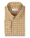 Khakirotes Tattersall-Leinen