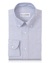 Business-Oxford-Hemd mit blauen Candy-Streifen