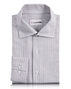 Chemise Oxford à rayures violettes
