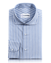 Monti Blue White Candy Stripes Hemd