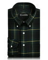 Tartan-Karo-Grün-Schwarz-Gelb-Hemd