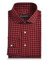 Leinen: Rot-Schwarz-Gingham-Karos