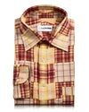 Weicher heller Sommer: Roter gelber Madras-Fleck