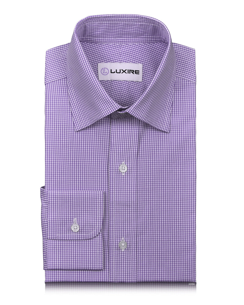Lila Mikro-Gingham