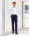 VBC – 4-fädige Tropenwolle: Marineblaue Hose