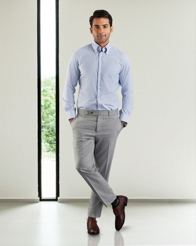 Vitale Barberis Canonico - Flanellhose, hellgrau