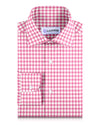 Heller rosa mutiger Gingham auf Weiß