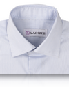 Weißes Twill-Hemd mit HairLine-Streifen