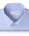 Monti Blue Graph Mini Checks Hemd