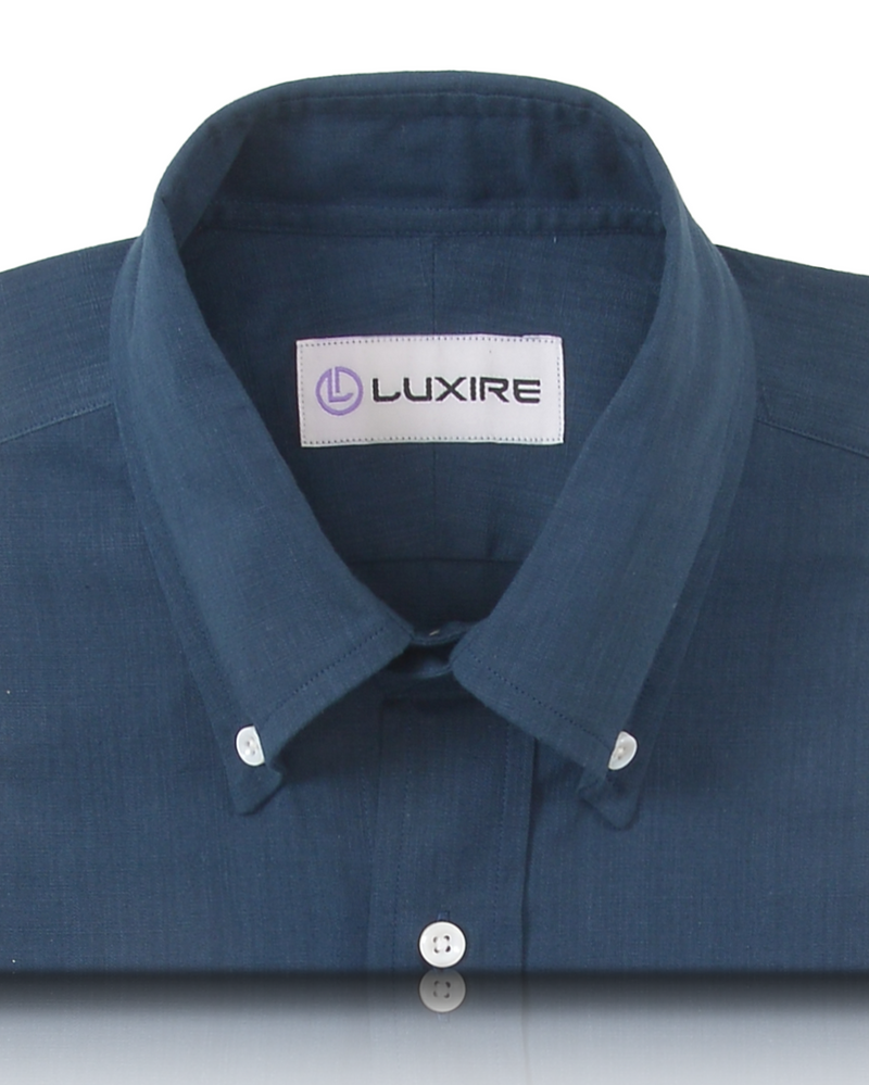 Marineblaues Chambray-Hemd