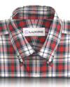 Rot-blauer Tartan-Twill