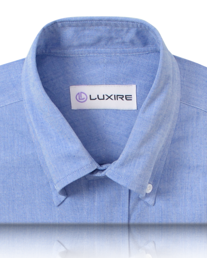 Blauer Slub Pinpoint Oxford