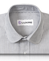 Schwarzes Kleid Streifen Oxford