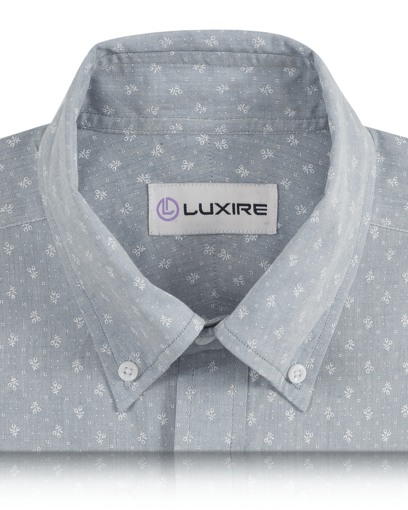 Wabash-Hemd mit blassem Indigo-Print