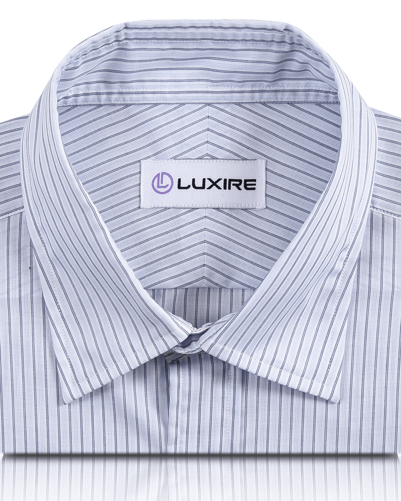 Marine-Weiß-Grau-Streifen-Shirt
