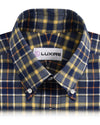 Grau-gelber Tartan-Twill
