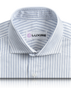 Monti blauer Nadelstreifen-Twill