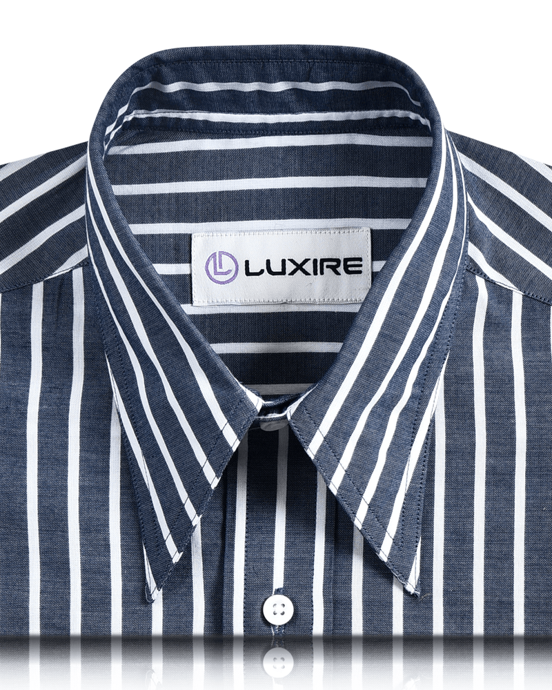 Chemise à rayures marine