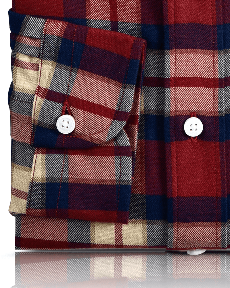 Rot Blau Ecru - Tartan