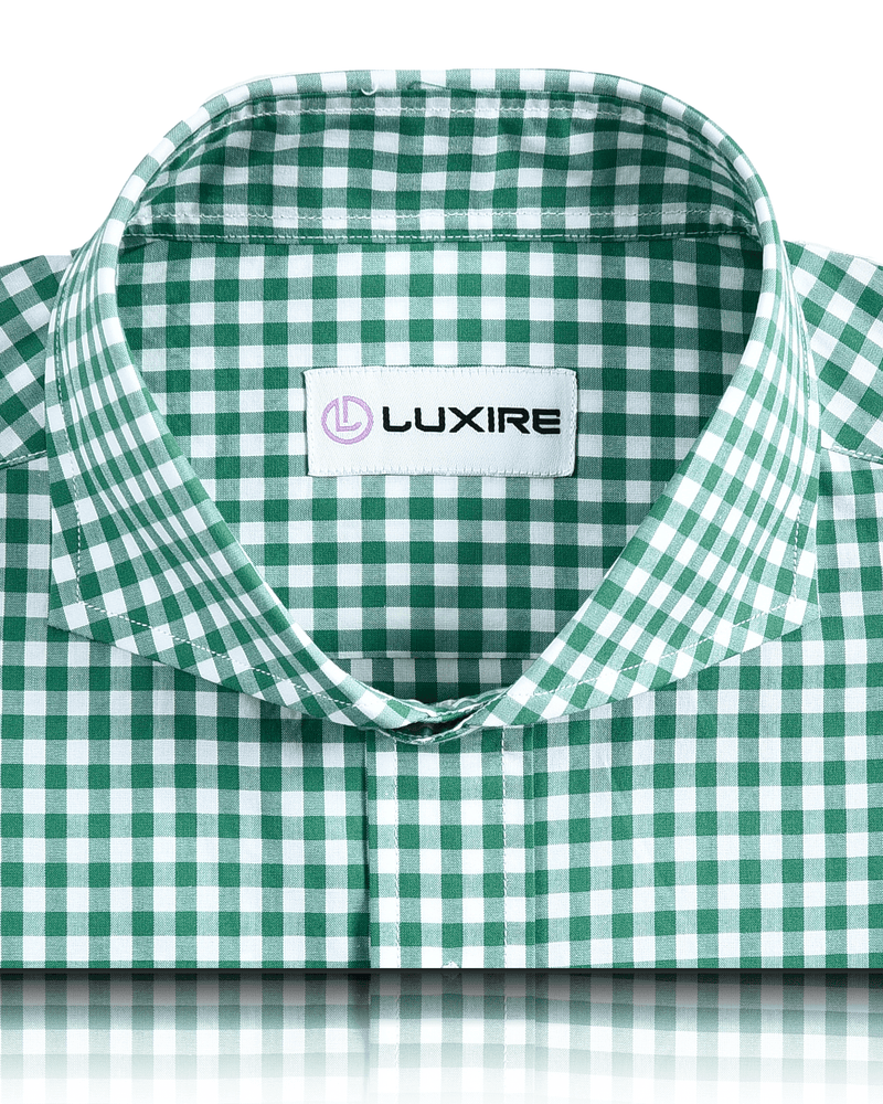 Grüne Gingham-Karos