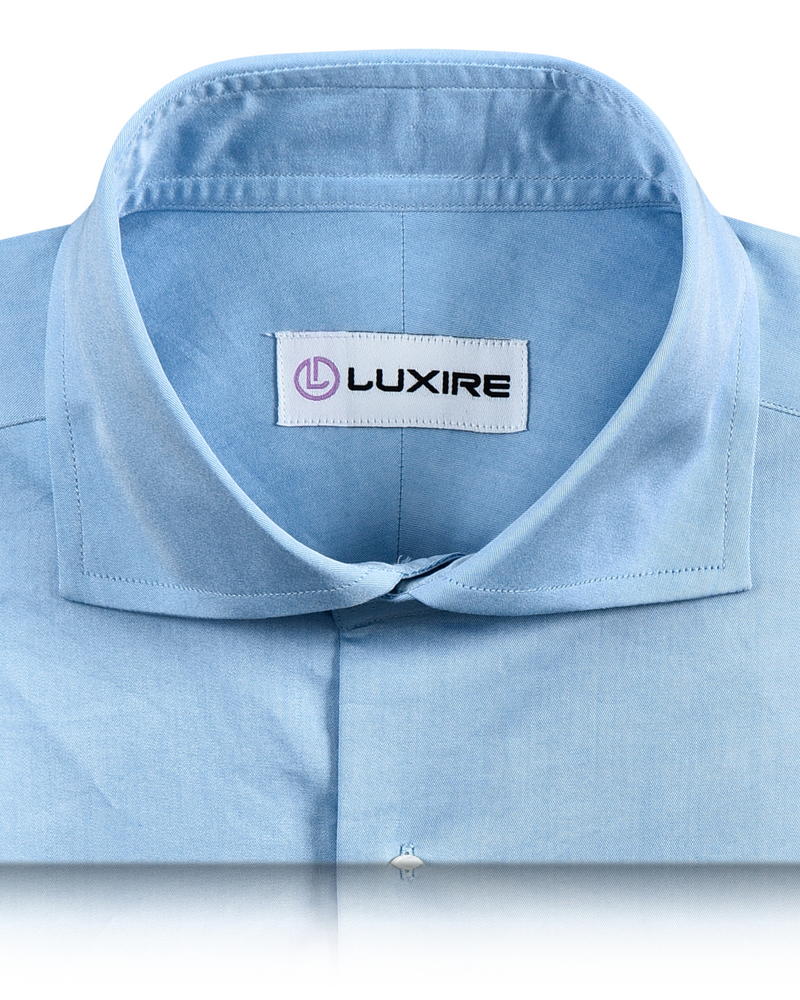 Business-Hemd: Himmelblauer Twill