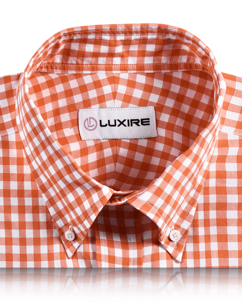 Baumwolle Orange Gingham