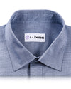 Cobalt Blue Dress Shirt End on End