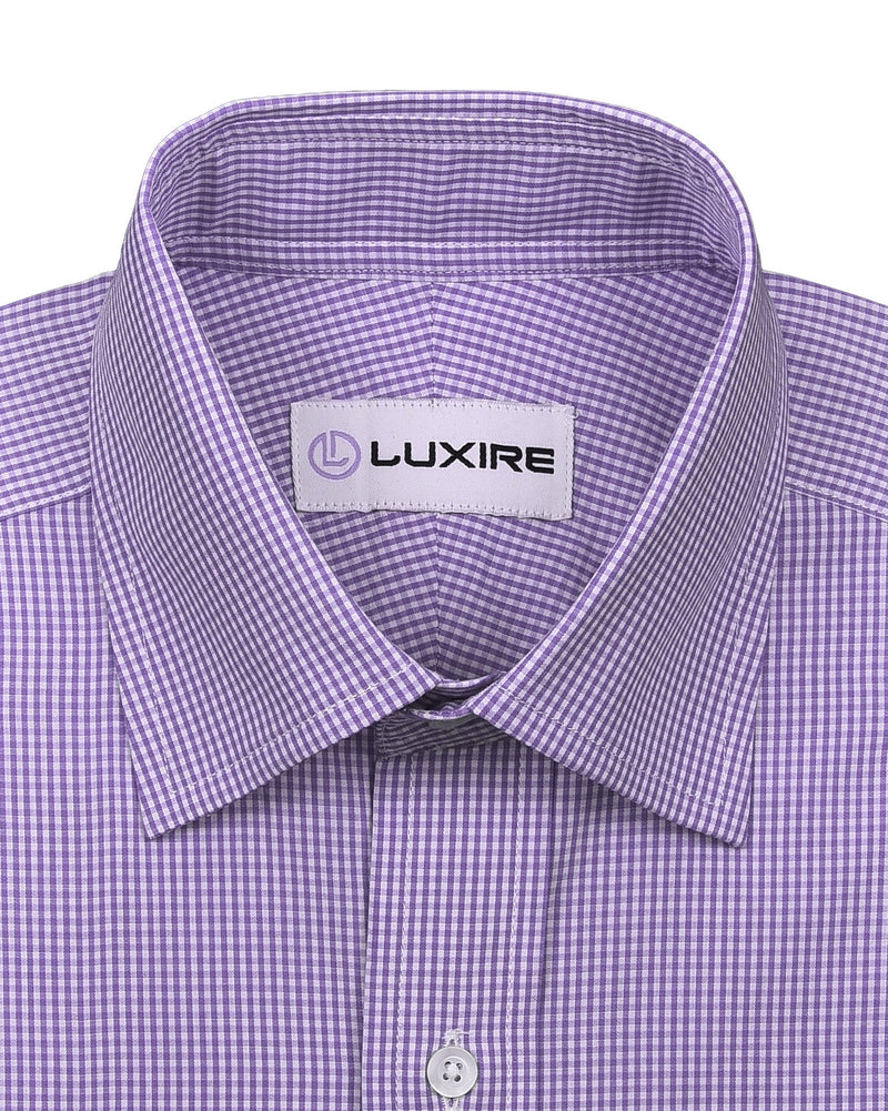 Lila Mikro-Gingham