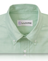 Baumwolle Poly: Grünes End-On-End-Shirt